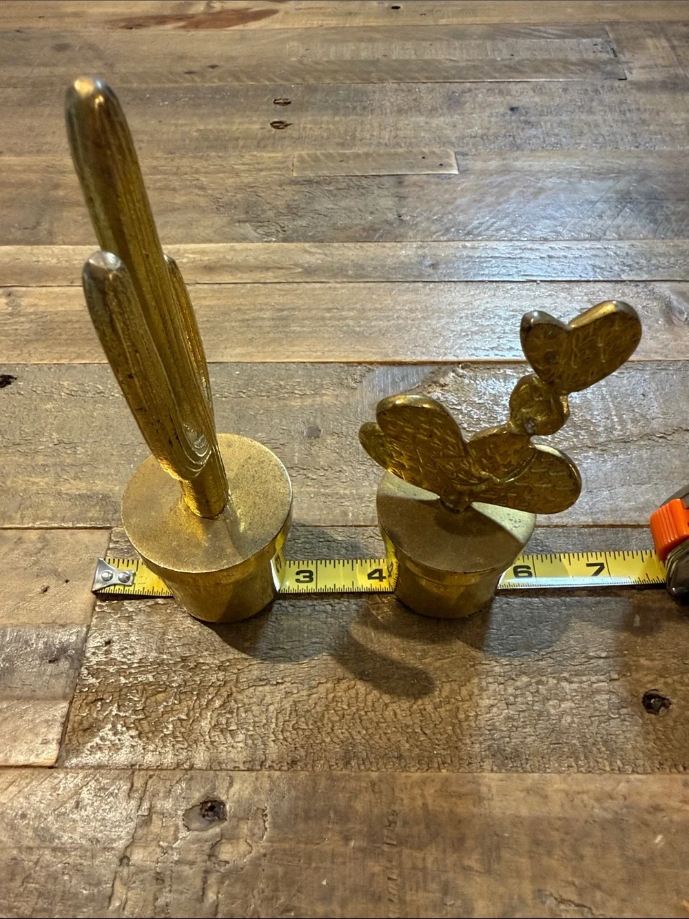 West Elm brass cactus figurine set - retired